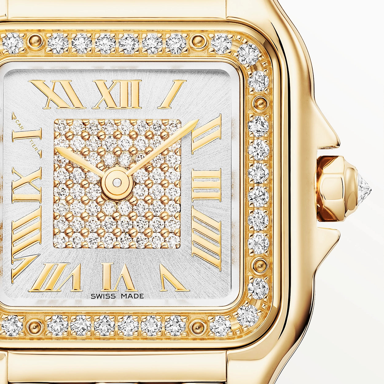 Cartier Panthère de Cartier Small 18ct Yellow Gold Diamond Dial & Bezel Watch - Berry's Jewellers