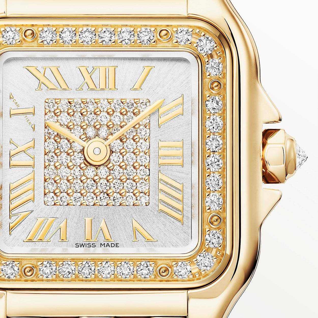 Cartier Panthère de Cartier Small 18ct Yellow Gold Diamond Dial & Bezel Watch - Berry's Jewellers