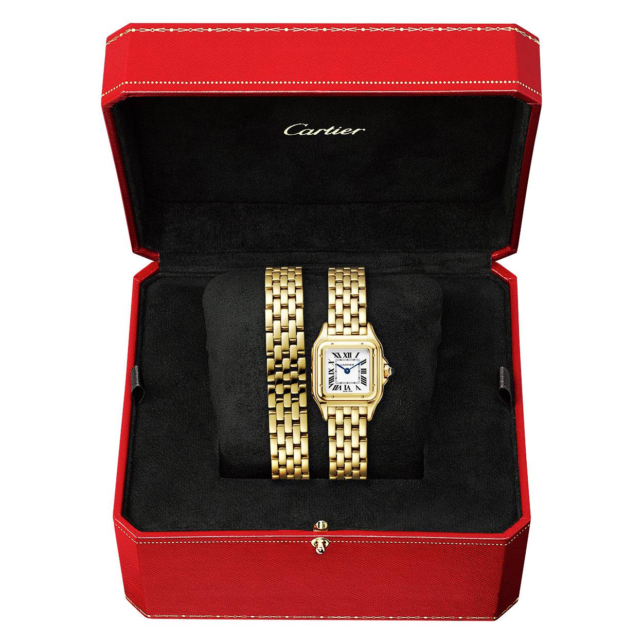 Cartier Panthère de Cartier Small 18ct Yellow Gold Loop Bracelet Watch - Berry's Jewellers