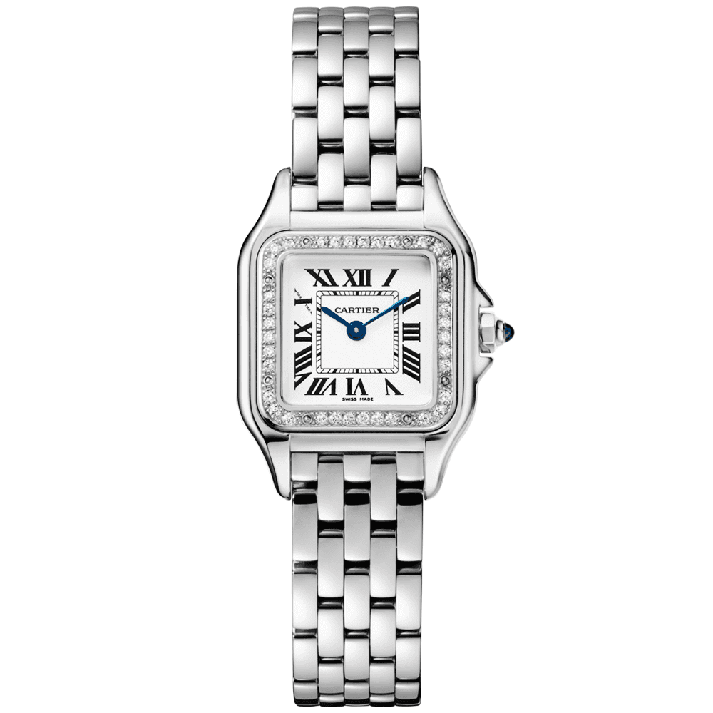 Cartier Panthère de Cartier Small Steel Diamond Bezel Watch - Berry's Jewellers