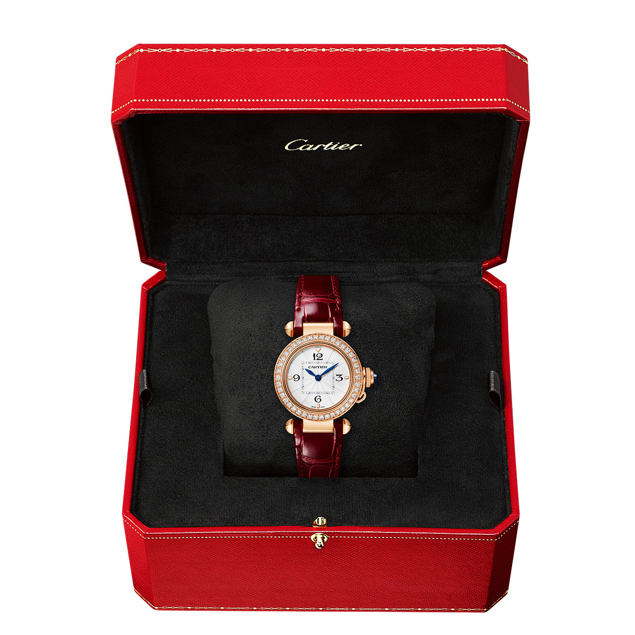 Cartier Pasha de Cartier 30mm 18ct Rose Gold Diamond Set Strap Watch - Berry's Jewellers