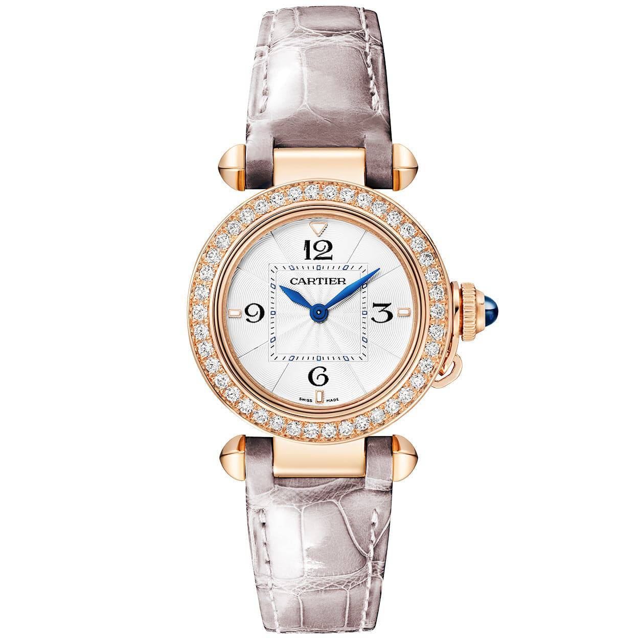 Cartier Pasha de Cartier 30mm 18ct Rose Gold Diamond Set Strap Watch - Berry's Jewellers