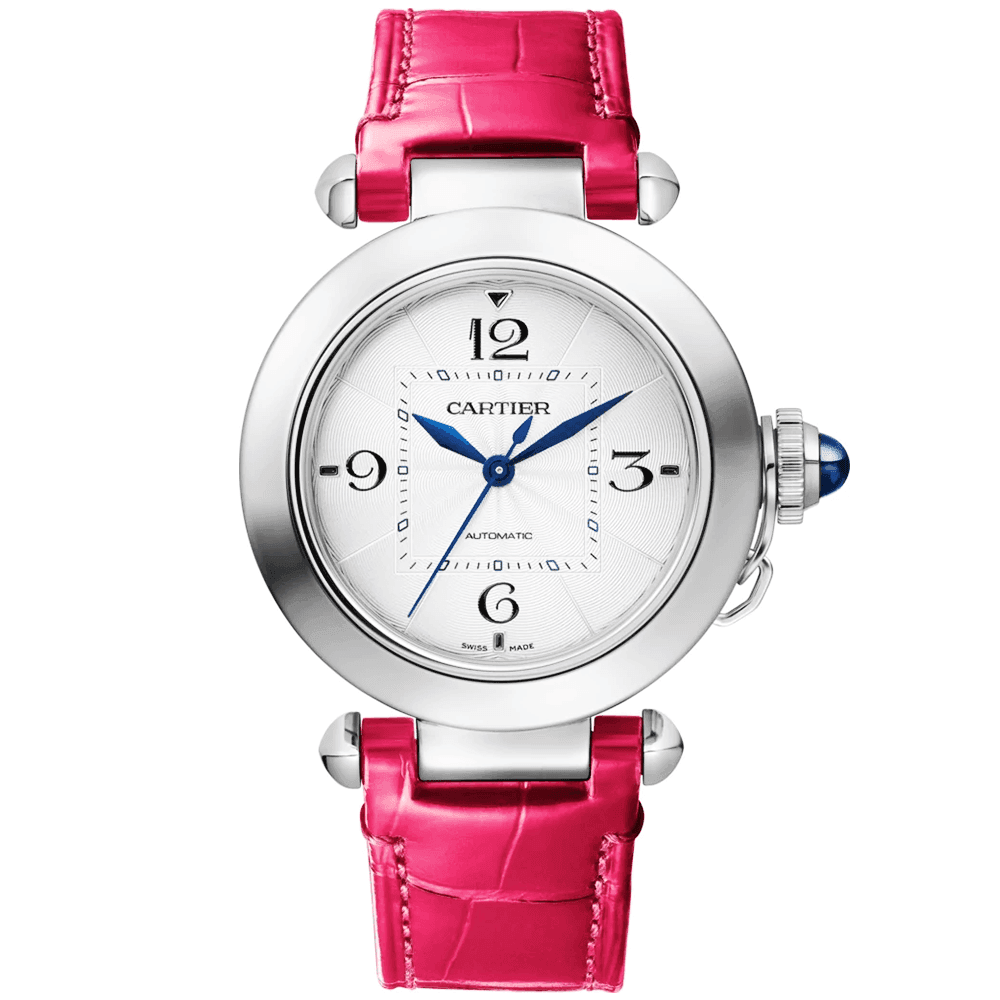 Cartier Pasha de Cartier 35mm Interchangeable Leather Strap Ladies Automatic Watch - Berry's Jewellers