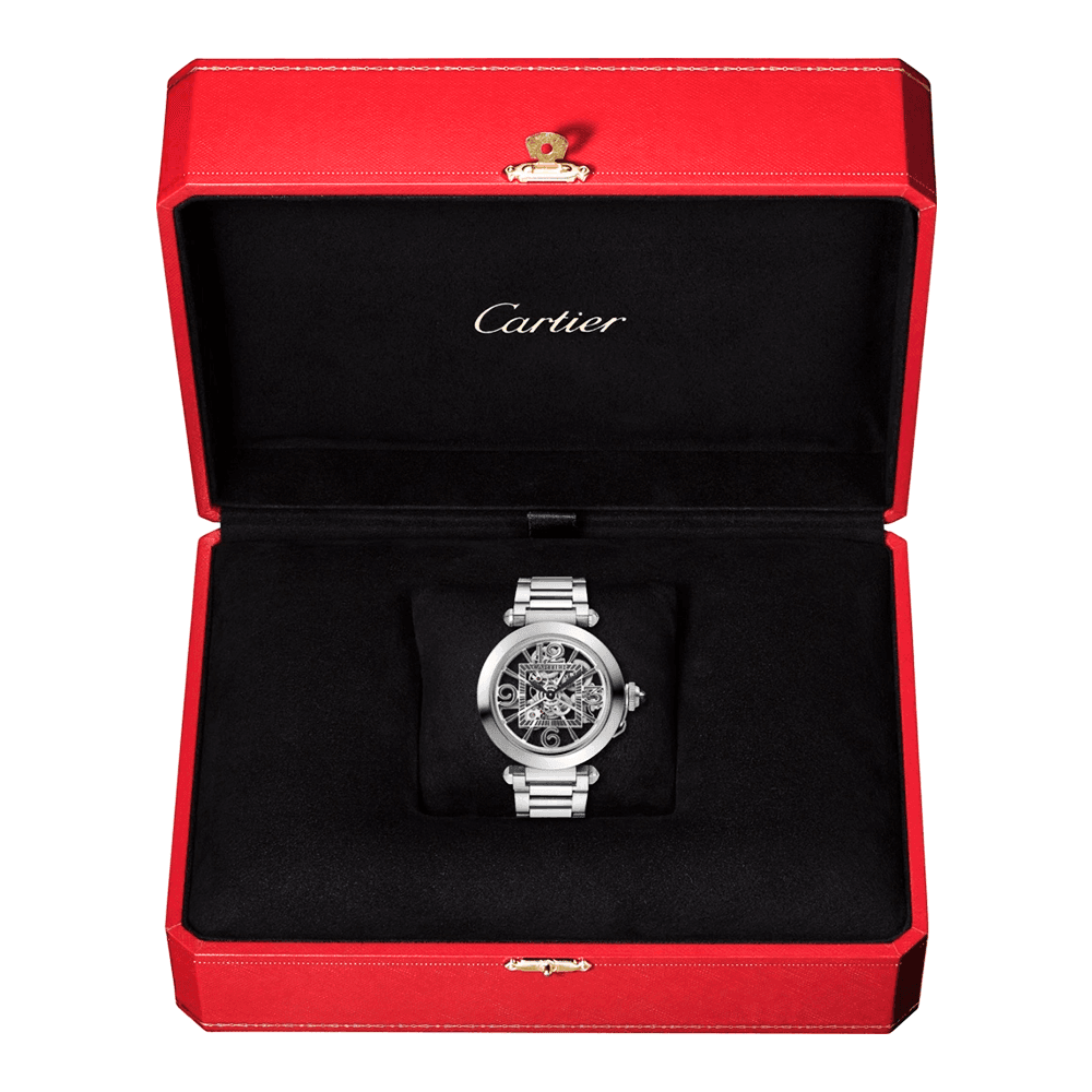 Cartier Pasha de Cartier 41mm Bracelet/Leather Strap Men's Automatic Watch - Berry's Jewellers