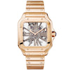 Cartier Santos de Cartier Large 18ct Rose Gold Men's Skeleton Dial Watch - Berry's Jewellers