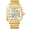 Cartier Santos de Cartier Large 18ct Yellow Gold Men's Skeleton Dial Watch - Berry's Jewellers