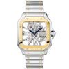 Cartier Santos de Cartier Large Skeleton Steel & 18ct Yellow Gold Bracelet Watch - Berry's Jewellers