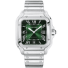 Cartier Santos de Cartier Large Smoky Green Dial Automatic Bracelet/Strap Watch - Berry's Jewellers