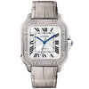 Cartier Santos de Cartier Medium Diamond Set Automatic 18ct White Gold Watch - Berry's Jewellers