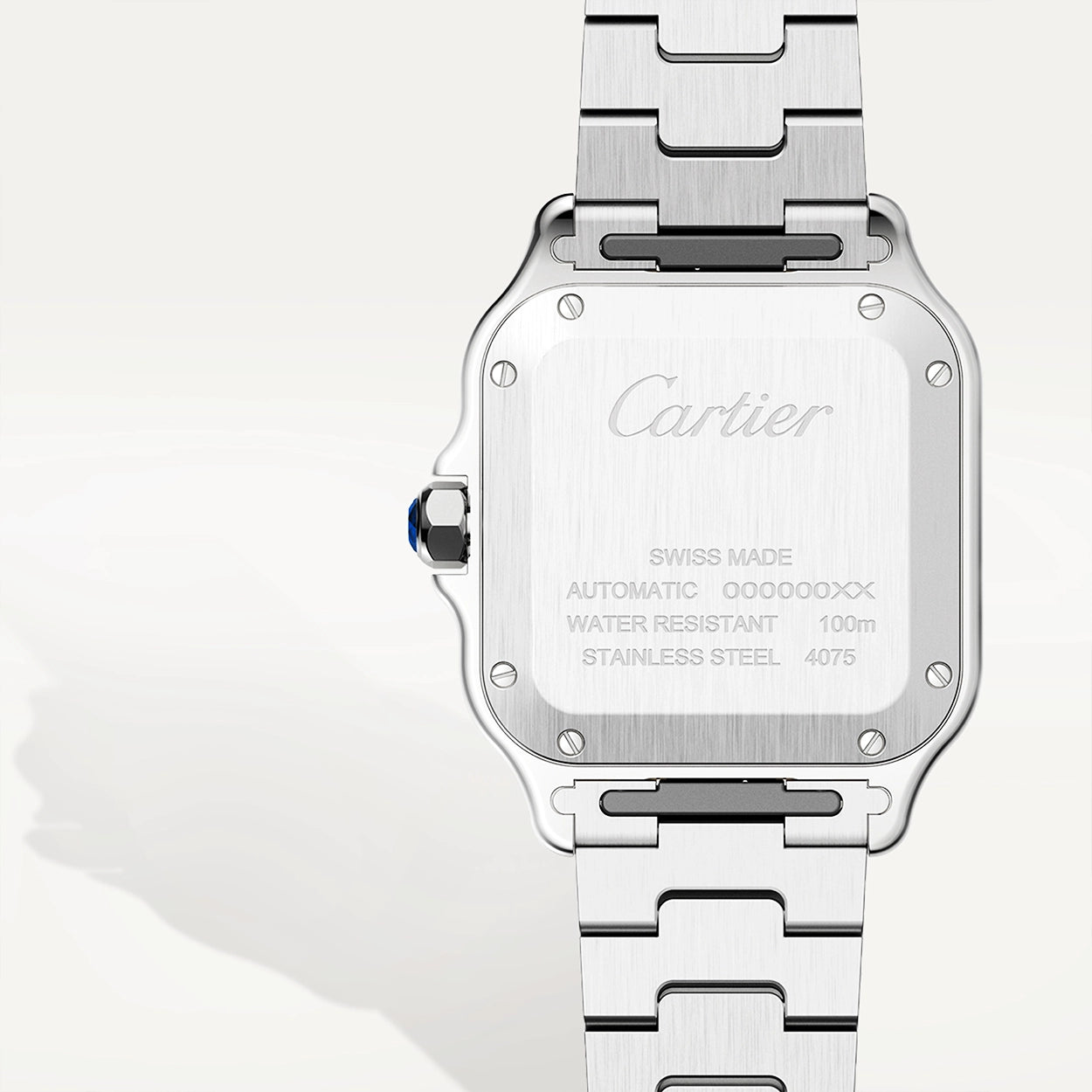 Cartier Santos de Cartier Medium Steel & 18ct Yellow Gold Bracelet/Strap Watch - Berry's Jewellers