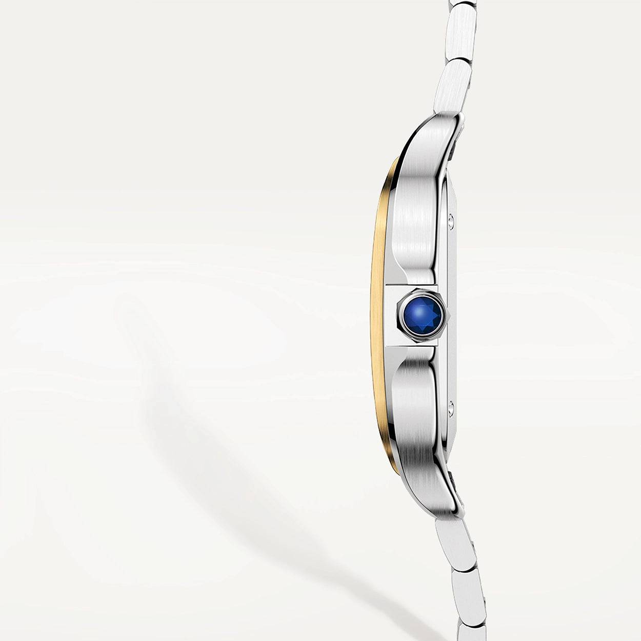 Cartier Santos de Cartier Medium Steel & 18ct Yellow Gold Bracelet/Strap Watch - Berry's Jewellers