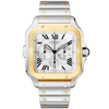 Cartier Santos de Cartier XL Chronograph Steel & 18ct Yellow Gold Watch - Berry's Jewellers