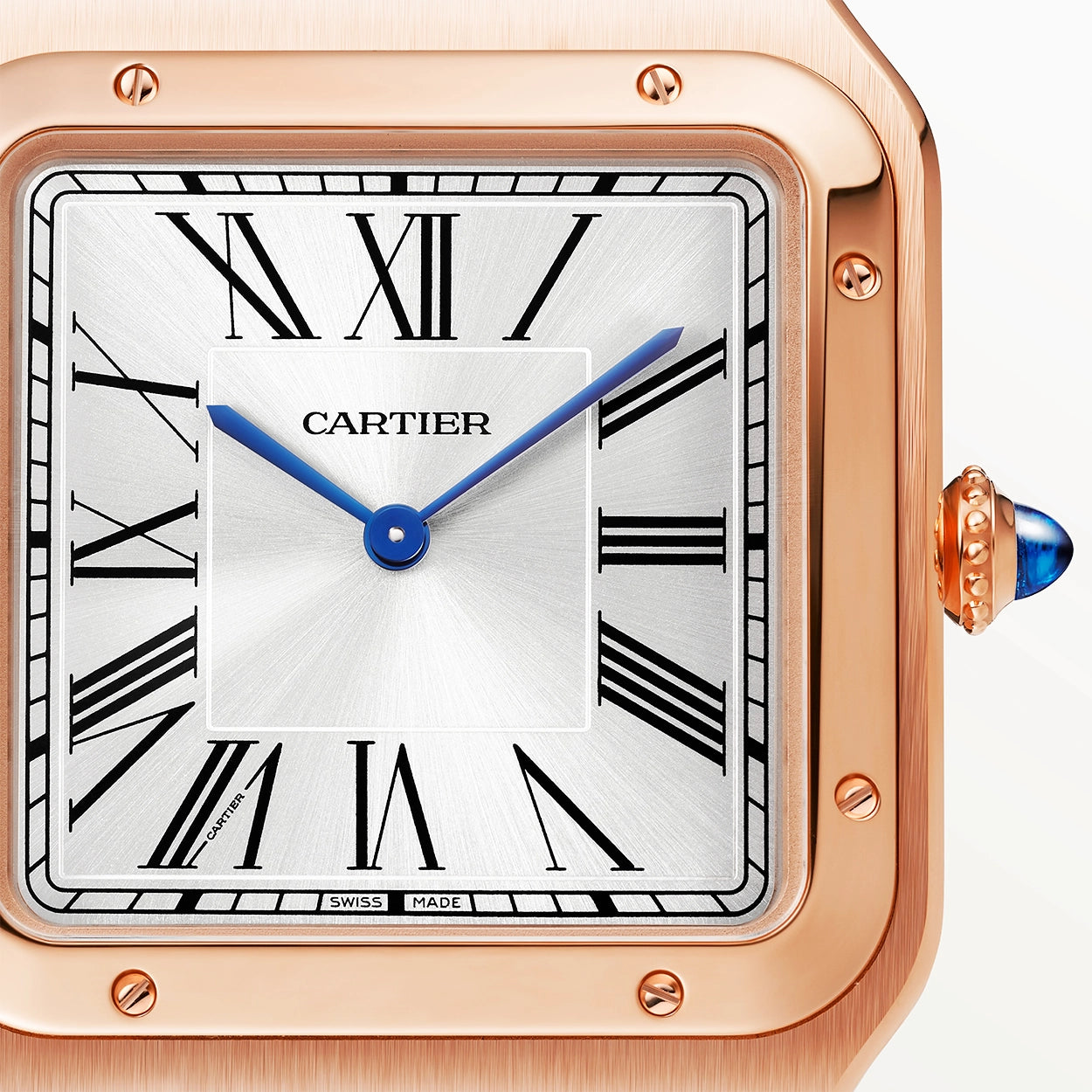 Cartier Santos-Dumont Extra Large 18ct Rose Gold Strap Watch - Berry's Jewellers