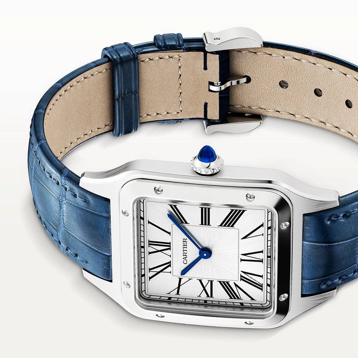 Cartier Santos-Dumont Large Steel Strap Watch - Berry's Jewellers