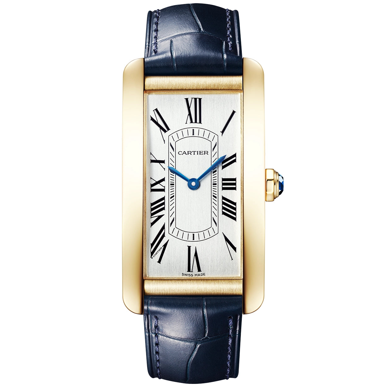 Cartier Tank Américaine Large 18ct Yellow Gold Men's Strap Watch - Berry's Jewellers