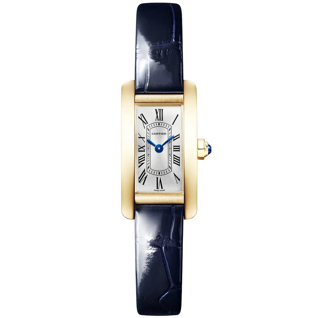 Cartier Tank Américaine Mini 18ct Yellow Gold Ladies Strap Watch - Berry's Jewellers