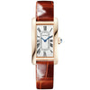 Cartier Tank Américaine Small 18ct Rose Gold Leather Strap Watch - Berry's Jewellers