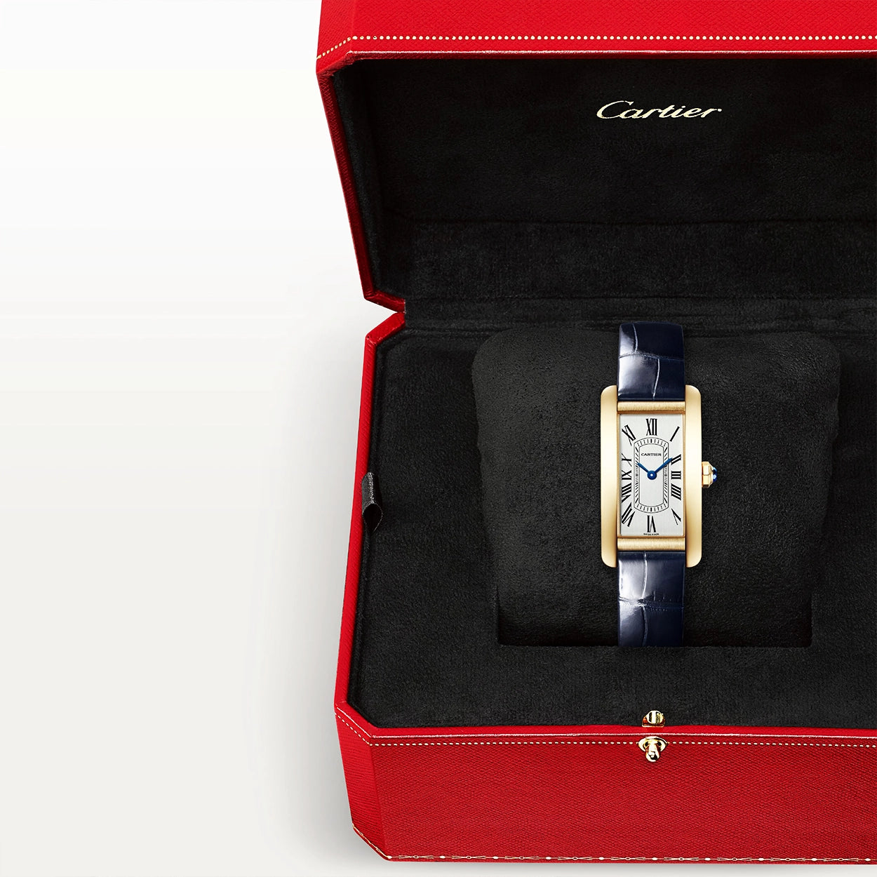 Cartier Tank Américaine Small 18ct Yellow Gold Ladies Strap Watch - Berry's Jewellers