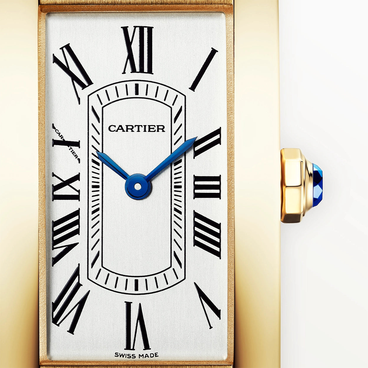 Cartier Tank Américaine Small 18ct Yellow Gold Ladies Strap Watch - Berry's Jewellers