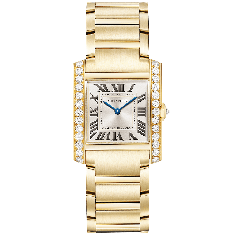 Cartier Tank Française Medium 18ct Yellow Gold Diamond Set Watch - Berry's Jewellers