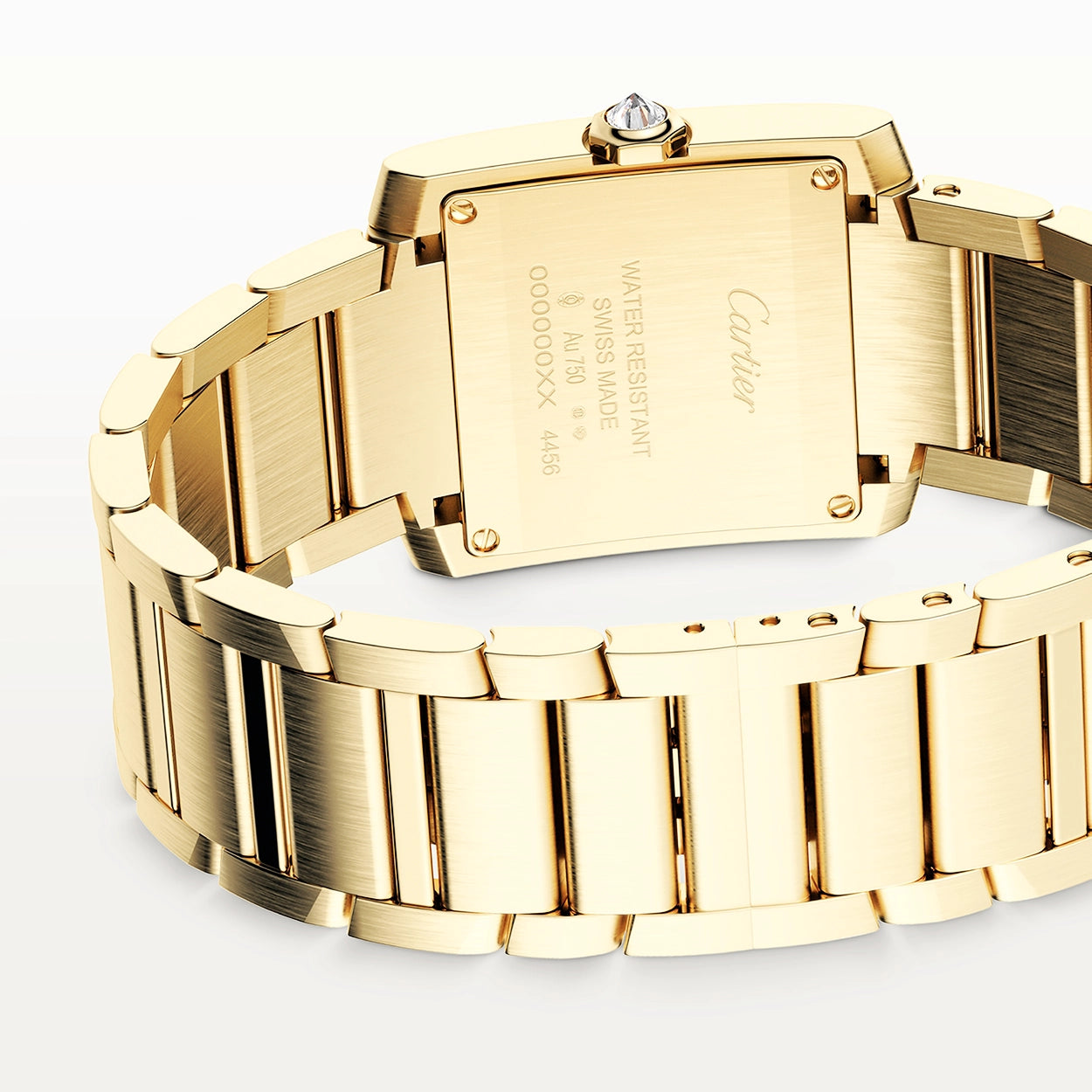 Cartier Tank Française Medium 18ct Yellow Gold Diamond Set Watch - Berry's Jewellers