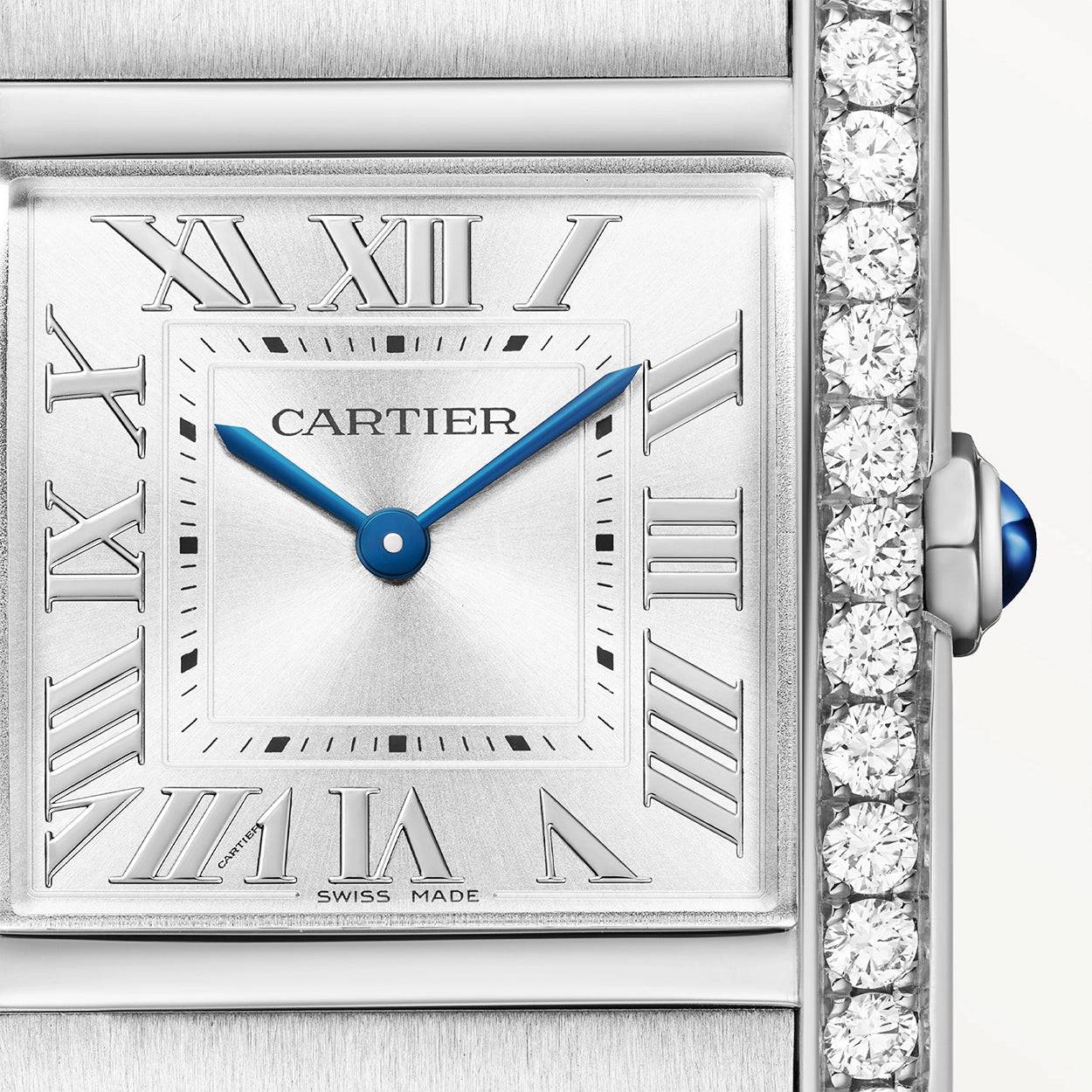 Cartier Tank Française Medium Diamond Set Steel Bracelet Watch - Berry's Jewellers