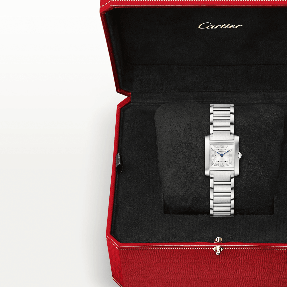 Cartier Tank Française Small Steel Ladies Bracelet Watch - Berry's Jewellers