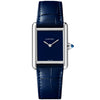 Cartier Tank Must Blue Dial & Leather Strap Watch - Berry's Jewellers