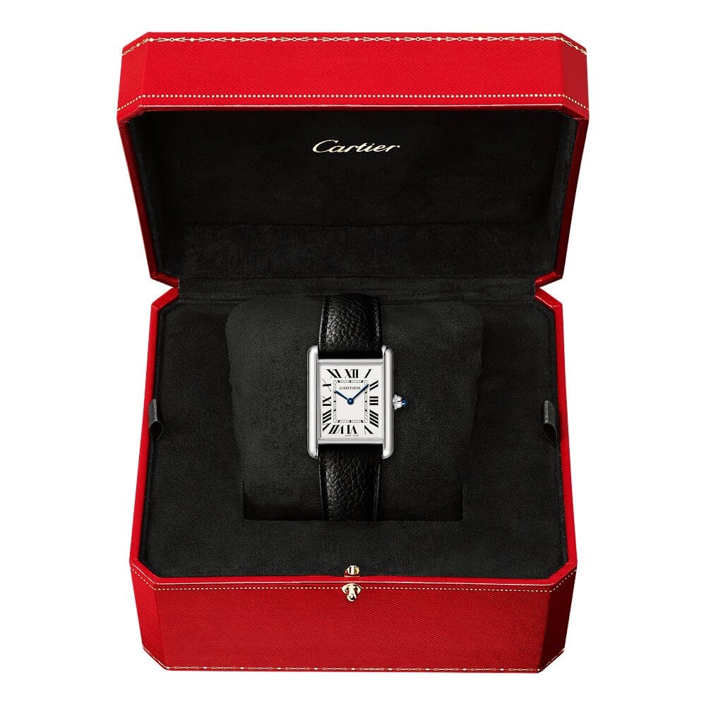 Cartier Tank Must Large Leather Strap Watch - Berry's Jewellers