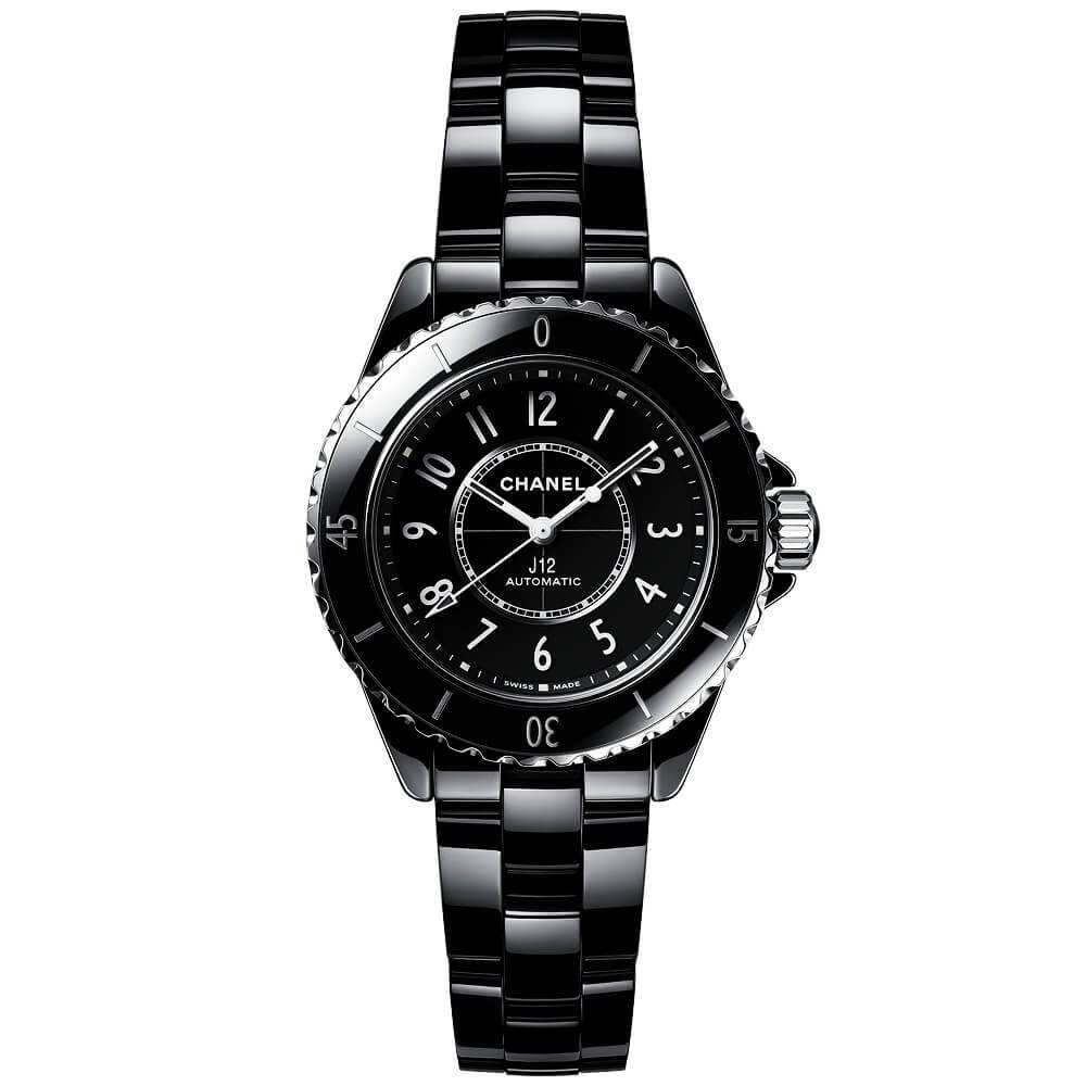 CHANEL J12 33mm Black Ceramic Automatic Bracelet Watch - Berry's Jewellers