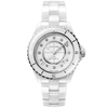 CHANEL J12 38mm White Ceramic Diamond Dial Automatic Bracelet Watch - Berry's Jewellers