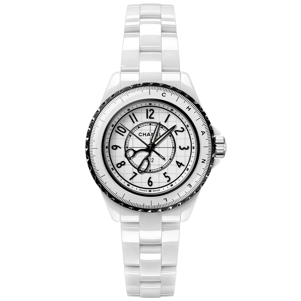 CHANEL J12 COUTURE 33mm White Dial Ladies Ceramic Bracelet Watch - Berry's Jewellers