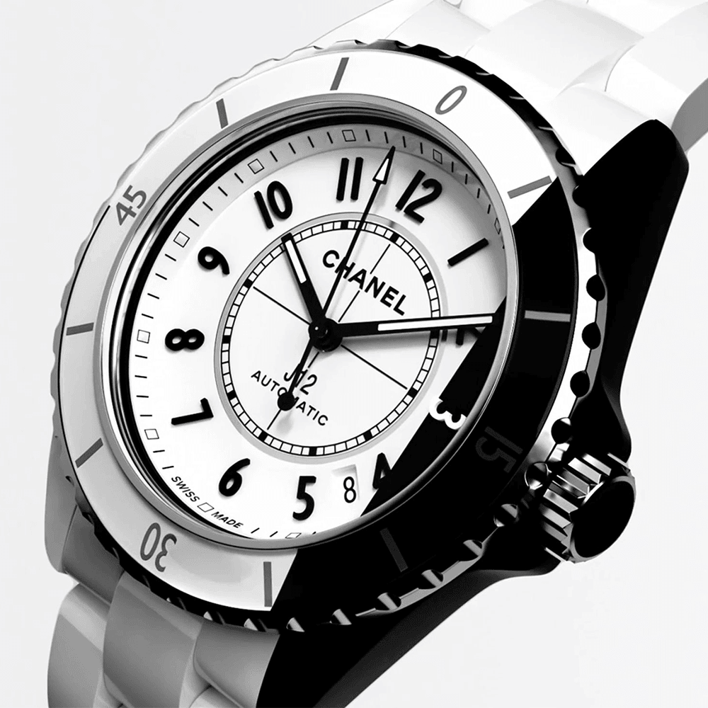 CHANEL J12 PARADOXE 38mm White & Black Ceramic Automatic Bracelet Watch - Berry's Jewellers