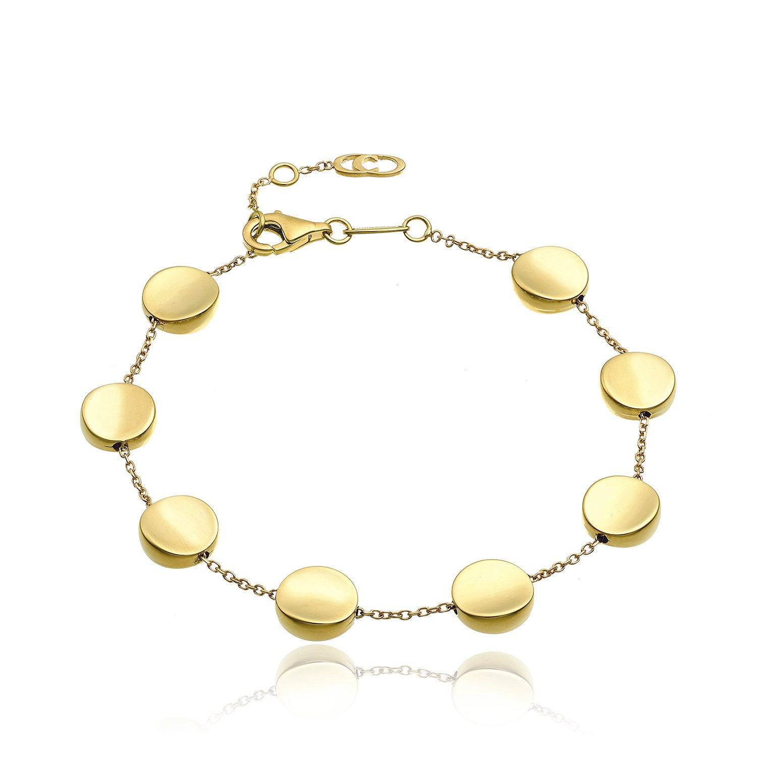 Chimento Armillas Glow 18ct Yellow Gold Flat Circle Bracelet - Berry's Jewellers