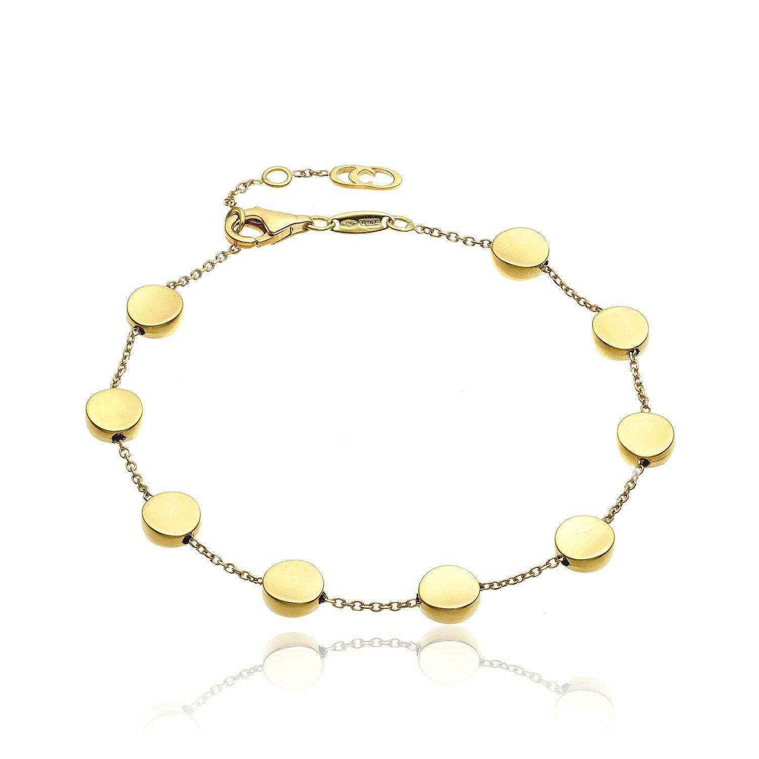 Chimento Armillas Glow 18ct Yellow Gold Flat Medium Circle Bracelet - Berry's Jewellers