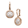 Chopard 18ct Rose Gold Happy Diamonds Spirit Drop Earrings. - Berry's Jewellers