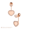 Chopard 18ct Rose Gold Happy Hearts James Bond 007 Limited Edition Diamond Drop Earrings - Berry's Jewellers