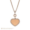 Chopard 18ct Rose Gold Happy Hearts James Bond 007 Limited Edition Diamond Pendant - Berry's Jewellers