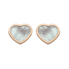 Chopard 18ct Rose Gold Happy Hearts Mother of Pearl Earrings - Berry's Jewellers