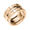 Chopard 18ct Rose Gold Ice Cube 3 Row Ring - Berry's Jewellers