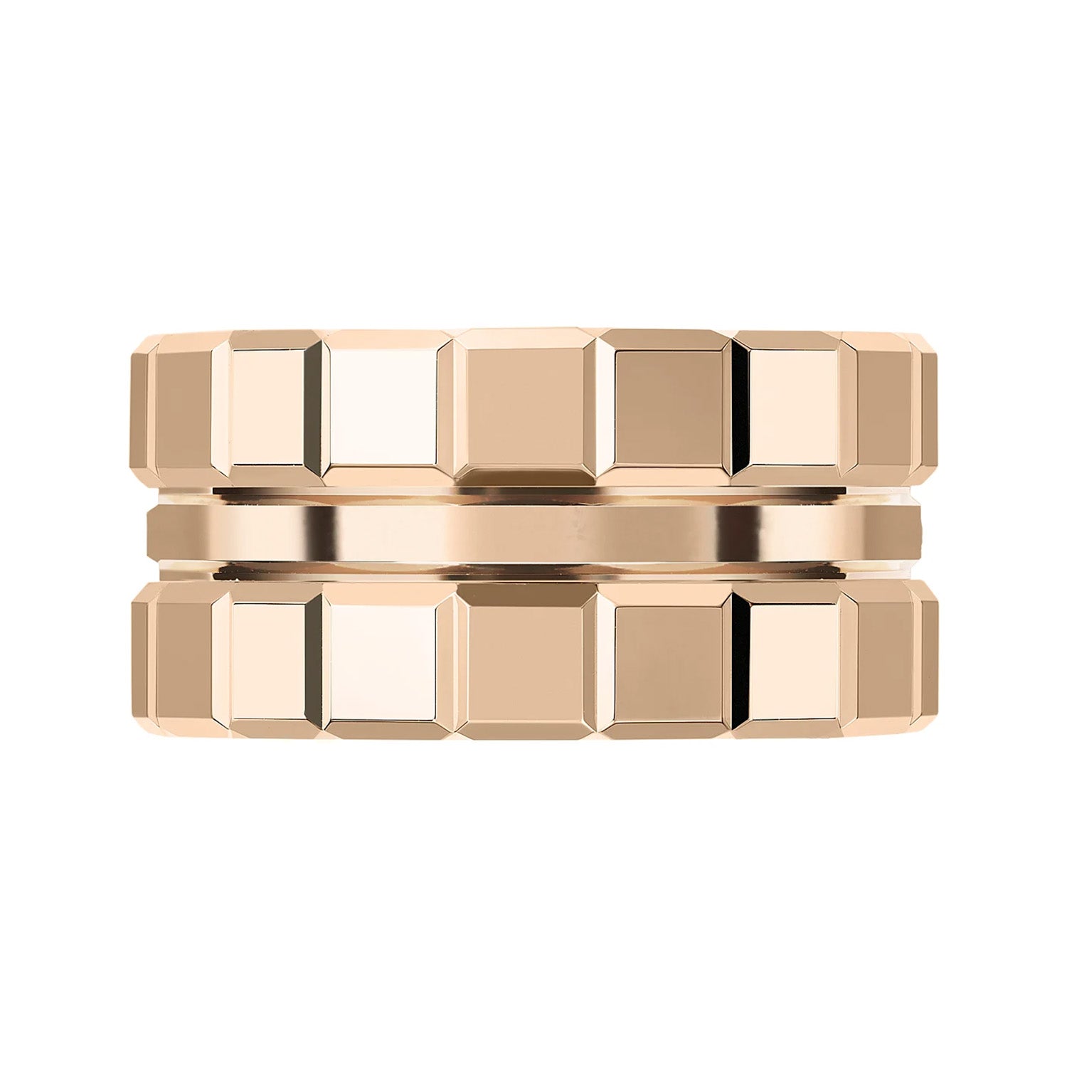 Chopard 18ct Rose Gold Ice Cube 3 Row Ring - Berry's Jewellers