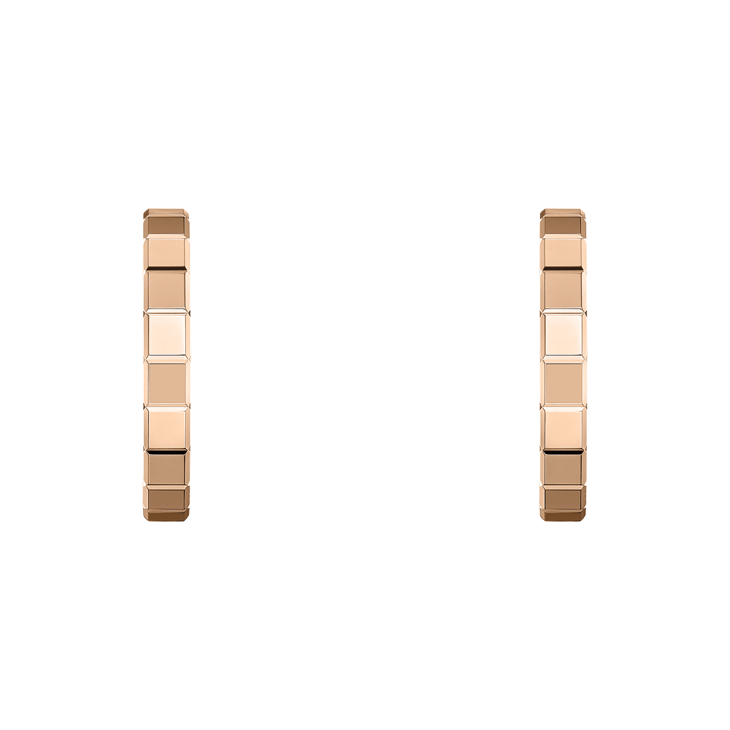 Chopard 18ct Rose Gold Ice Cube Hoop Earrings - Berry's Jewellers