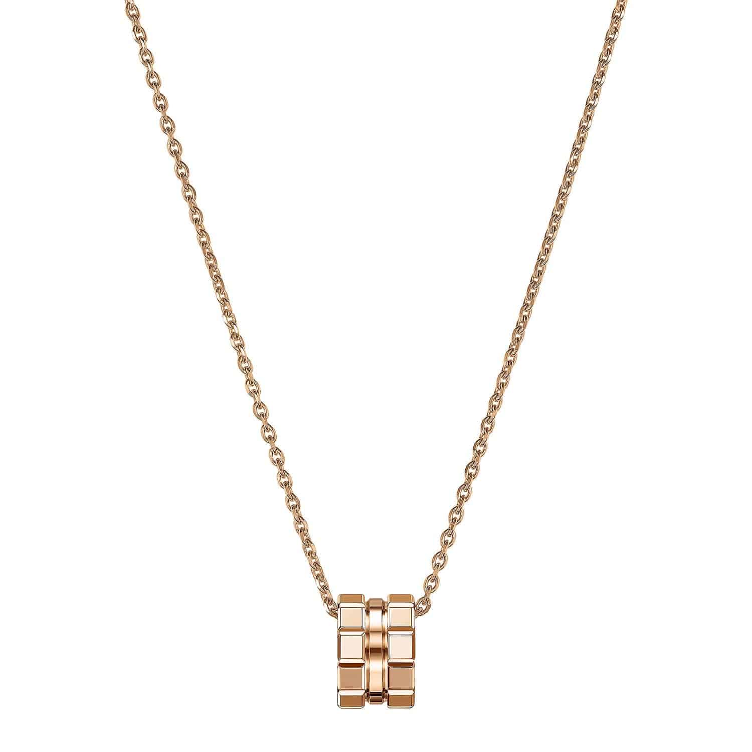 Chopard 18ct Rose Gold Ice Cube Pendant - Berry's Jewellers