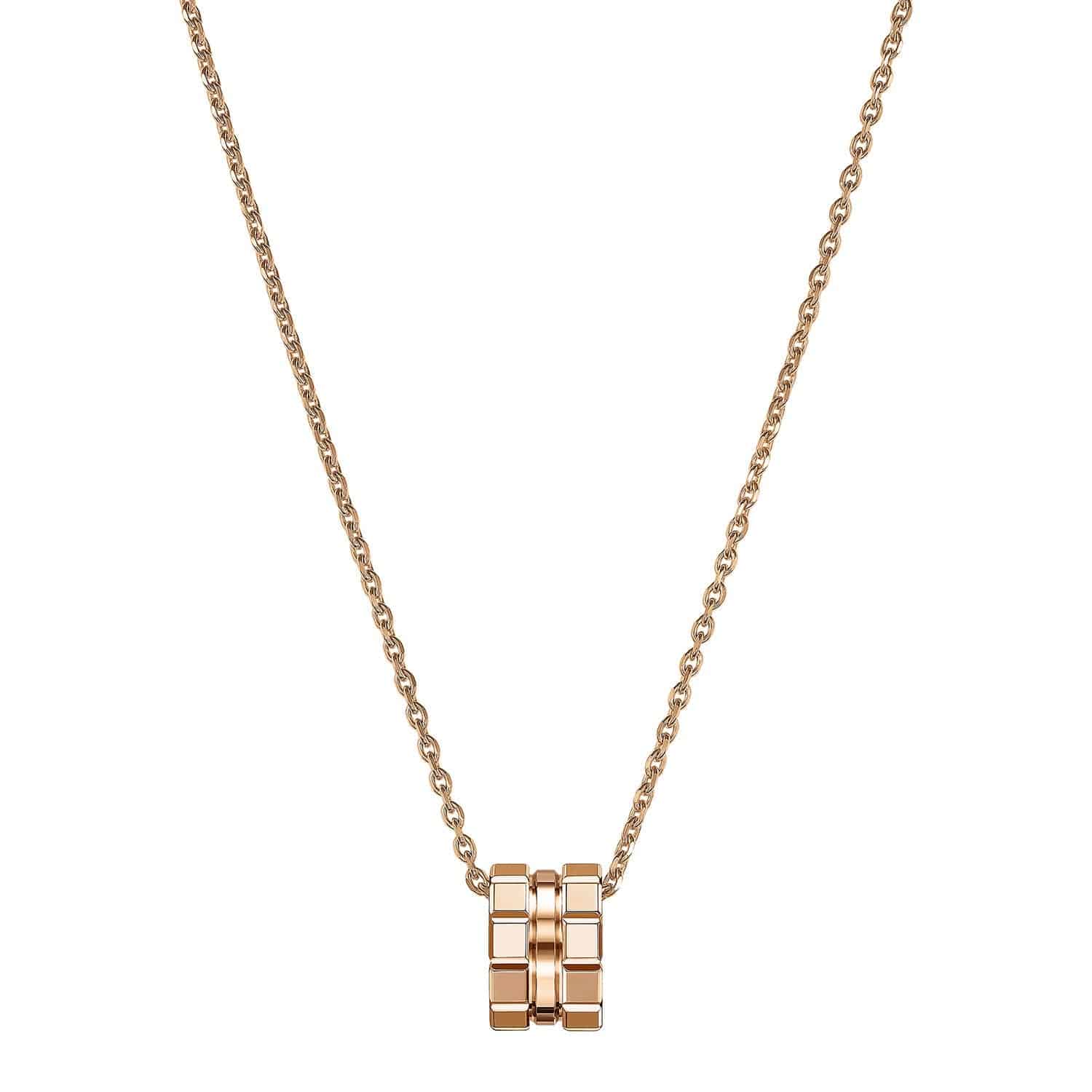 Chopard 18ct Rose Gold Ice Cube Pendant - Berry's Jewellers