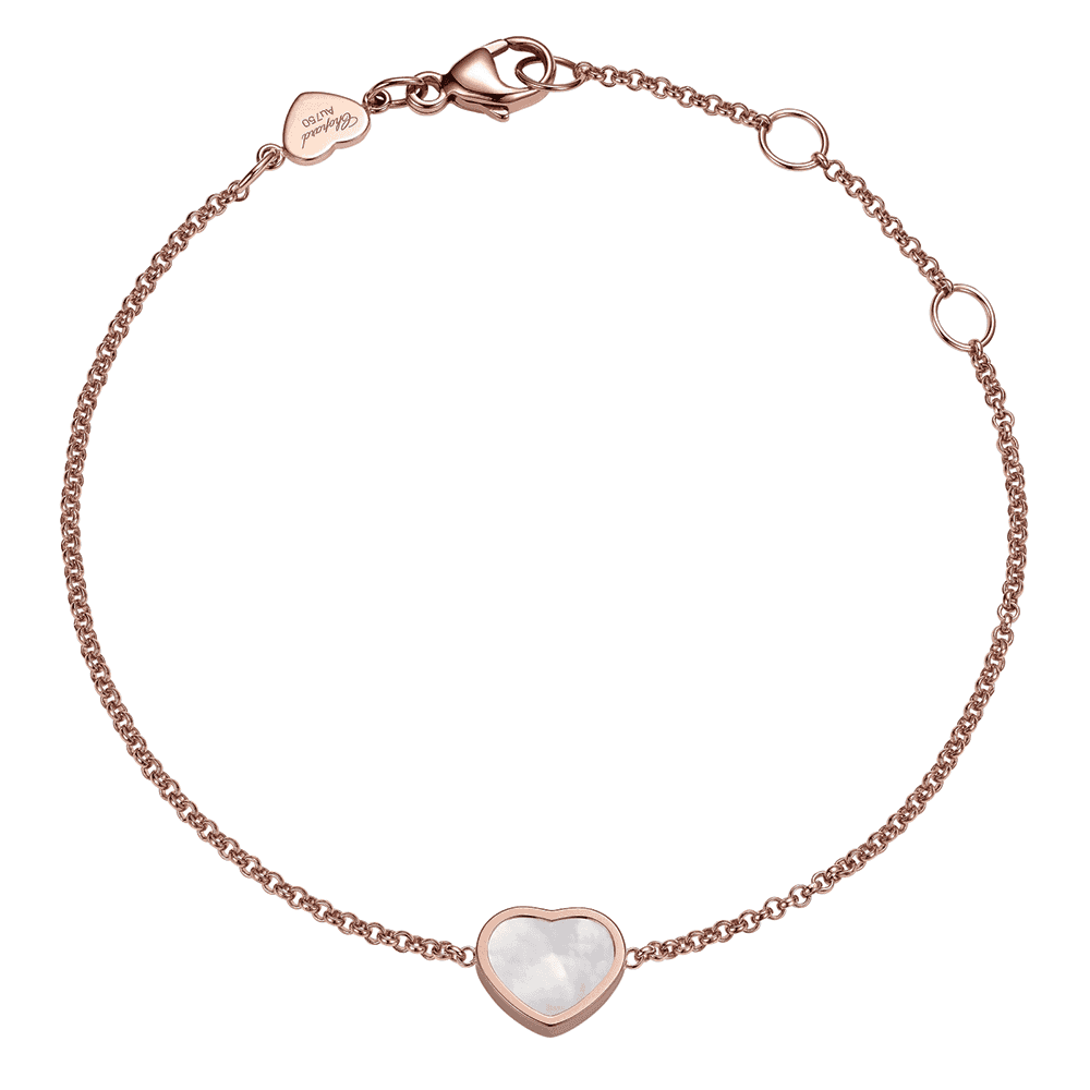 Chopard 18ct Rose Gold My Happy Hearts Mother Of Pearl Bracelet - Berry's Jewellers