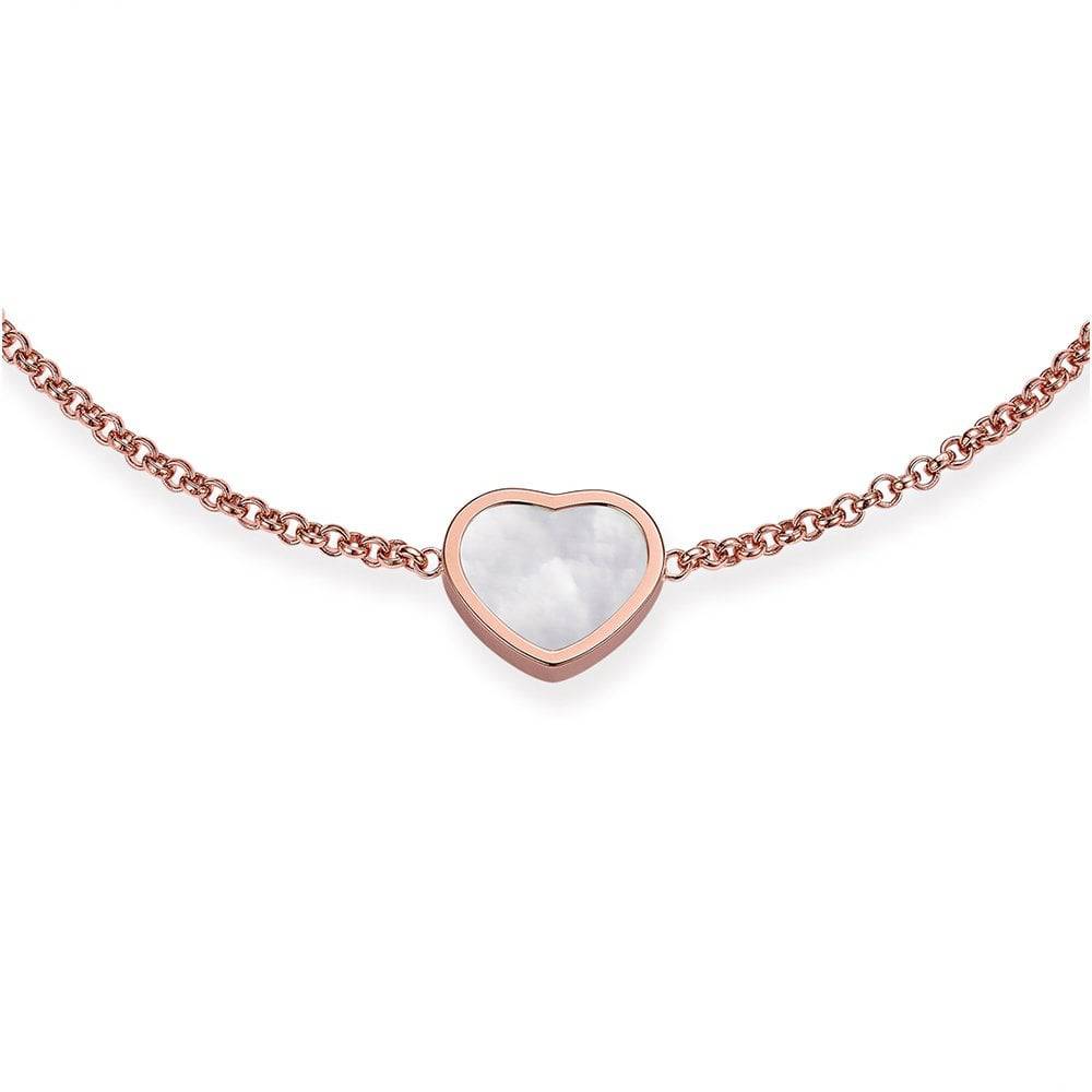 Chopard 18ct Rose Gold My Happy Hearts Mother Of Pearl Bracelet - Berry's Jewellers