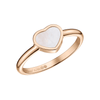 Chopard 18ct Rose Gold My Happy Hearts Mother Of Pearl Ring - Berry's Jewellers