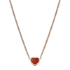 Chopard 18ct Rose Gold My Happy Hearts Pendant With Carnelian Inlay - Berry's Jewellers