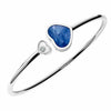 Chopard 18ct White Gold Happy Hearts Blue Mother Of Pearl & Diamond Bangle - Berry's Jewellers