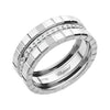 Chopard 18ct White Gold Ice Cube 3 Row Diamond Set Ring - Berry's Jewellers